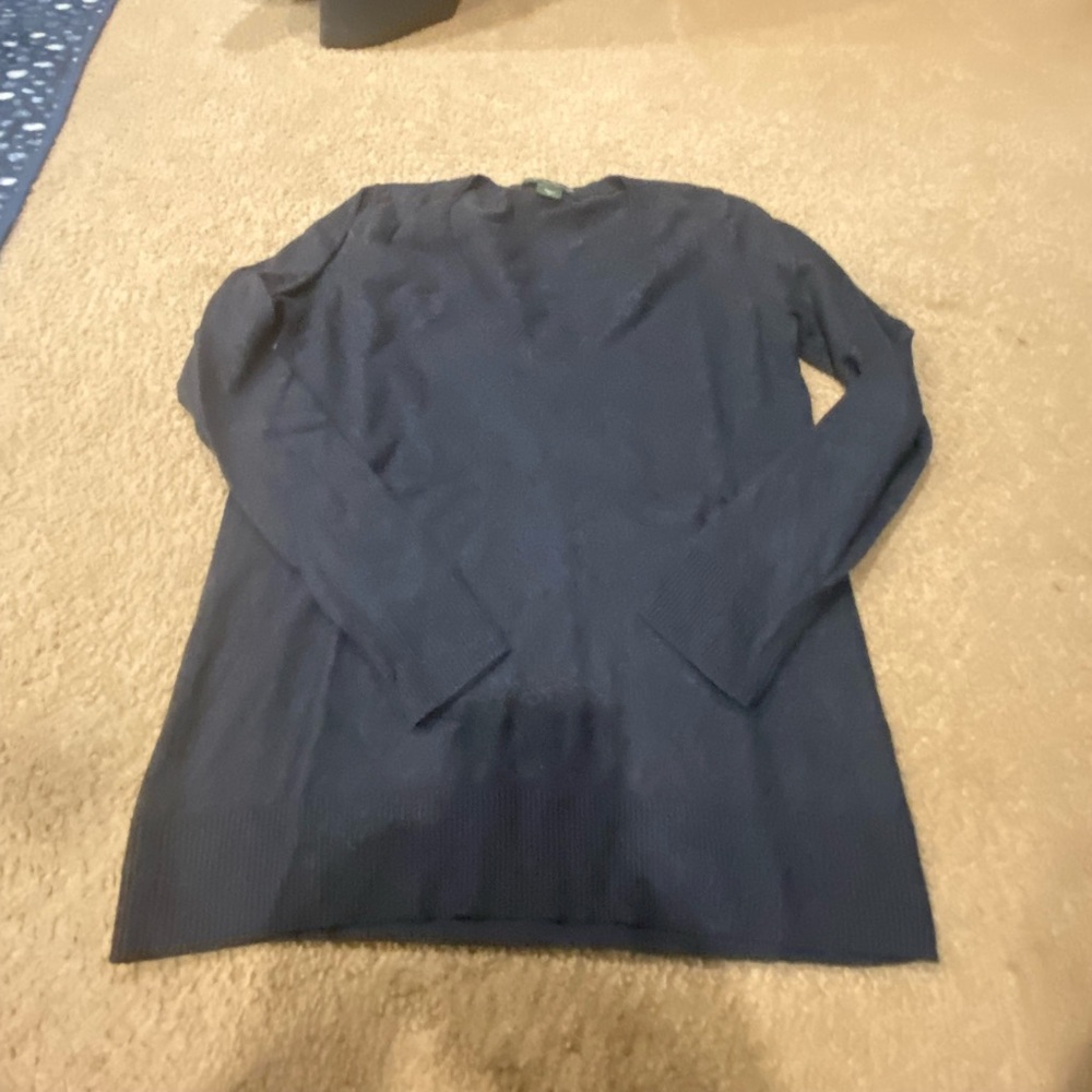 Eddie Bauer V neck dark grey size Large Tall